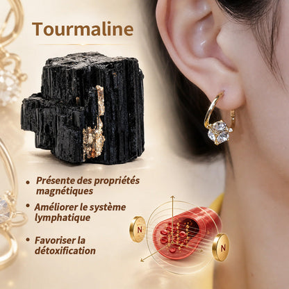 🤩 DERNIER JOUR : -80 % - 💎𝐂𝐙𝐓𝐈𝐂𝐋𝐄® Boucles d’oreilles Lymphvity en germanium à magnétothérapie