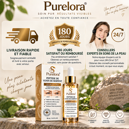 🔥 DERNIER JOUR : -80 % | Sérum antirides au venin de serpent – Lisse les ridules et raffermit visiblement la peau