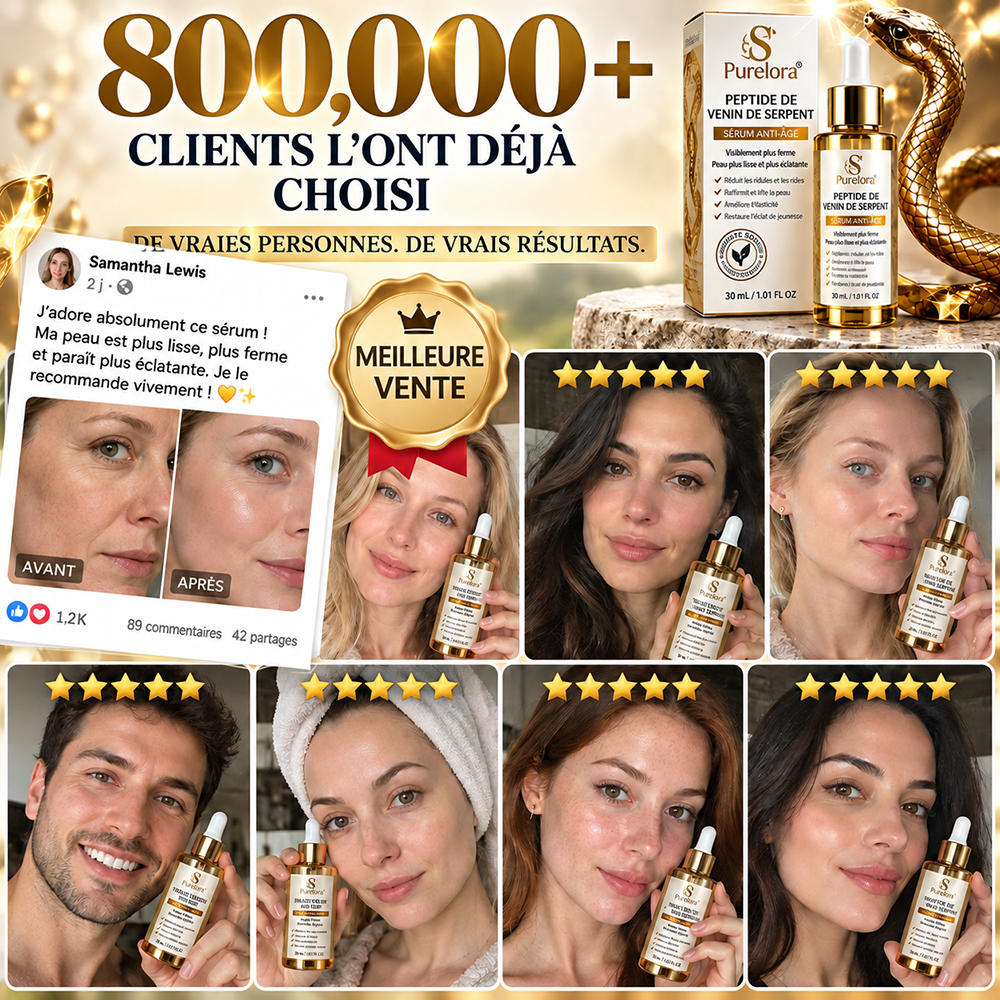 🔥 DERNIER JOUR : -80 % | Sérum antirides au venin de serpent – Lisse les ridules et raffermit visiblement la peau