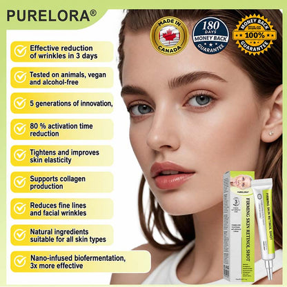 🇨🇦Purelora® Skin Tightening & Vita-A Retinol Retinol🍀 shot Firming anti-wrinkle cream - Last promotion with 70% discoun