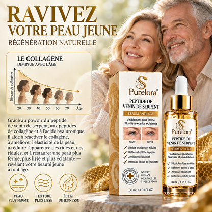 🔥 DERNIER JOUR : -80 % | Sérum antirides au venin de serpent – Lisse les ridules et raffermit visiblement la peau