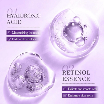 🎉 Purelora® Instant Neck Lifting Cream — 🍀 Enriched with Retinol and Hyaluronic Acid | Helps firm neck skin, reduce wrinkles, and improve the appearance of a double chin.