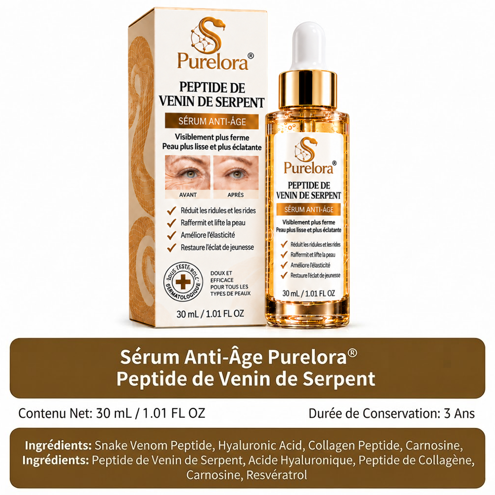 🔥 DERNIER JOUR : -80 % | Sérum antirides au venin de serpent – Lisse les ridules et raffermit visiblement la peau