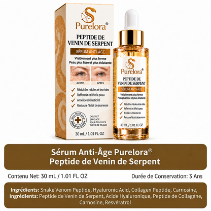 🔥 DERNIER JOUR : -80 % | Sérum antirides au venin de serpent – Lisse les ridules et raffermit visiblement la peau
