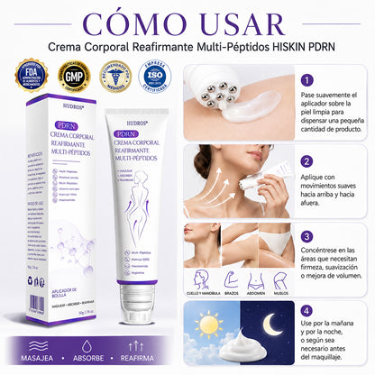 Funcionario de la FDA recomienda Hudros® PDRN: crema corporal con rodillo para antienvejecimiento, hidratación, reafirmación, lifting y reparación de la piel.También ayuda a mejorar manchas oscuras, acné, verrugas, lunares y síntomas de psoriasis.