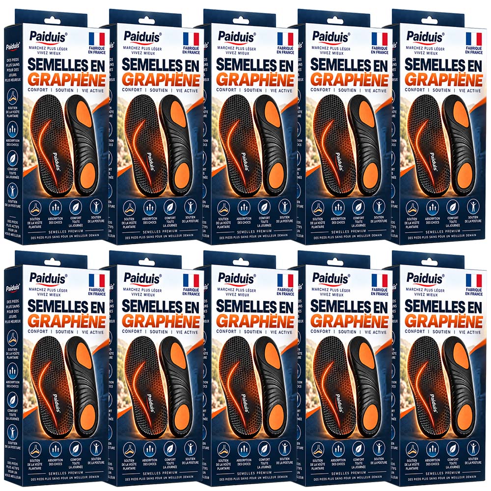 🔥 DERNIER JOUR : -80% | Semelles en Graphène Amincissantes | Soutien Minceur & Confort des Pieds