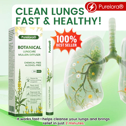 🔥 70% OFF ONLINE SPECIAL – Purelora® Botanical LungCare Mullein Diffuser