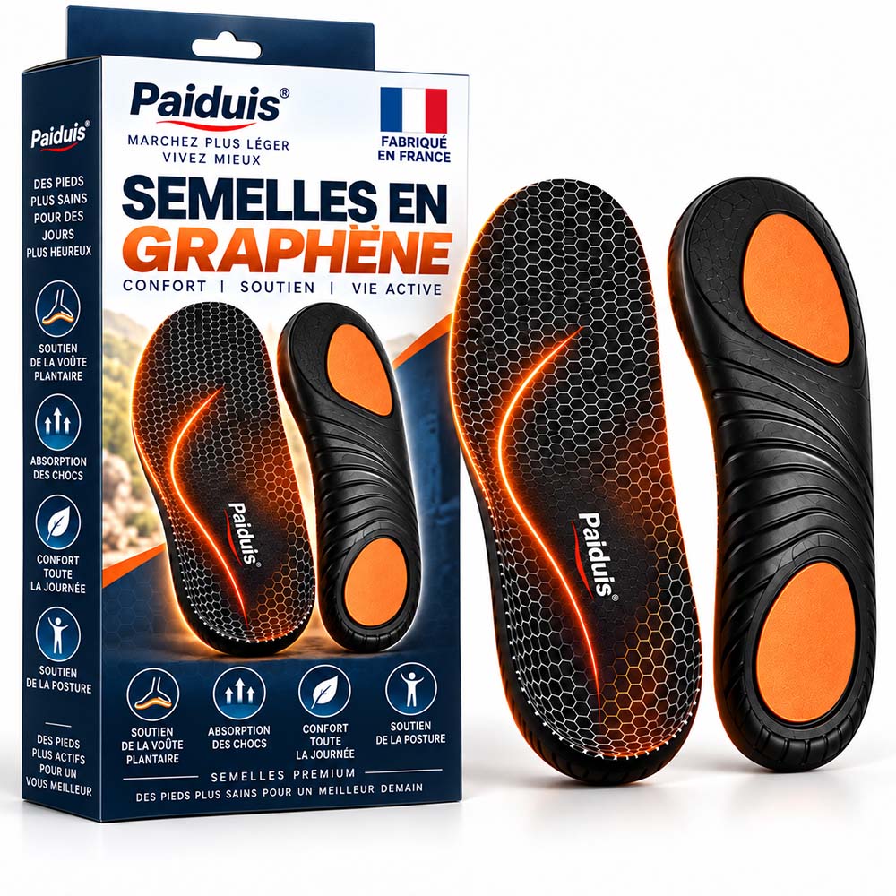 🔥 DERNIER JOUR : -80% | Semelles en Graphène Amincissantes | Soutien Minceur & Confort des Pieds