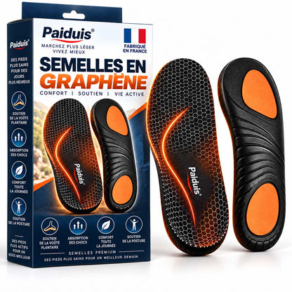 🔥 DERNIER JOUR : -80% | Semelles en Graphène Amincissantes | Soutien Minceur & Confort des Pieds