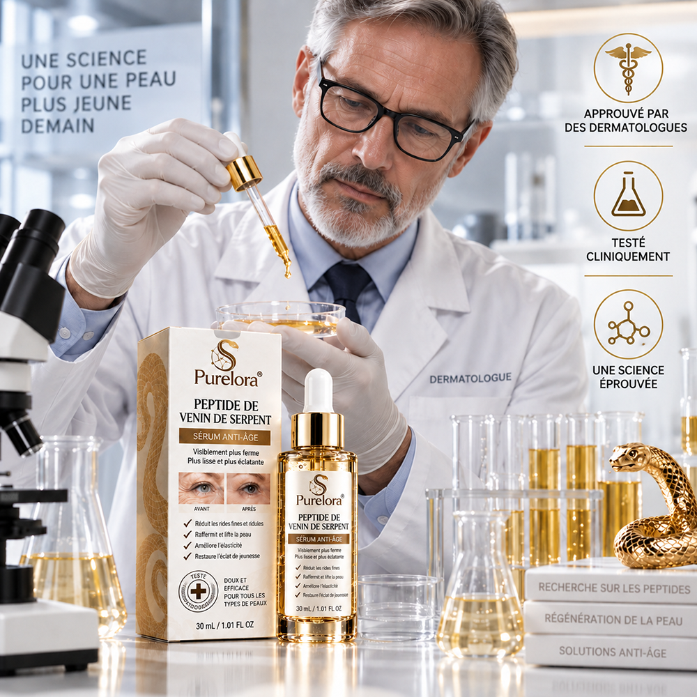 🔥 DERNIER JOUR : -80 % | Sérum antirides au venin de serpent – Lisse les ridules et raffermit visiblement la peau