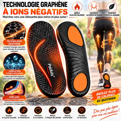 🔥 DERNIER JOUR : -80% | Semelles en Graphène Amincissantes | Soutien Minceur & Confort des Pieds