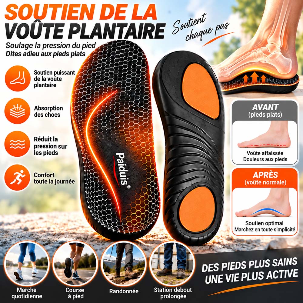 🔥 DERNIER JOUR : -80% | Semelles en Graphène Amincissantes | Soutien Minceur & Confort des Pieds