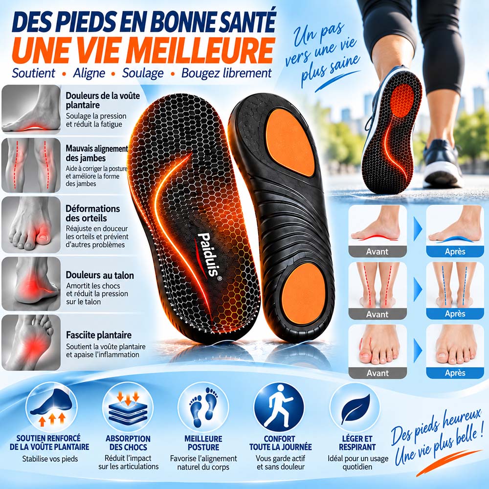 🔥 DERNIER JOUR : -80% | Semelles en Graphène Amincissantes | Soutien Minceur & Confort des Pieds