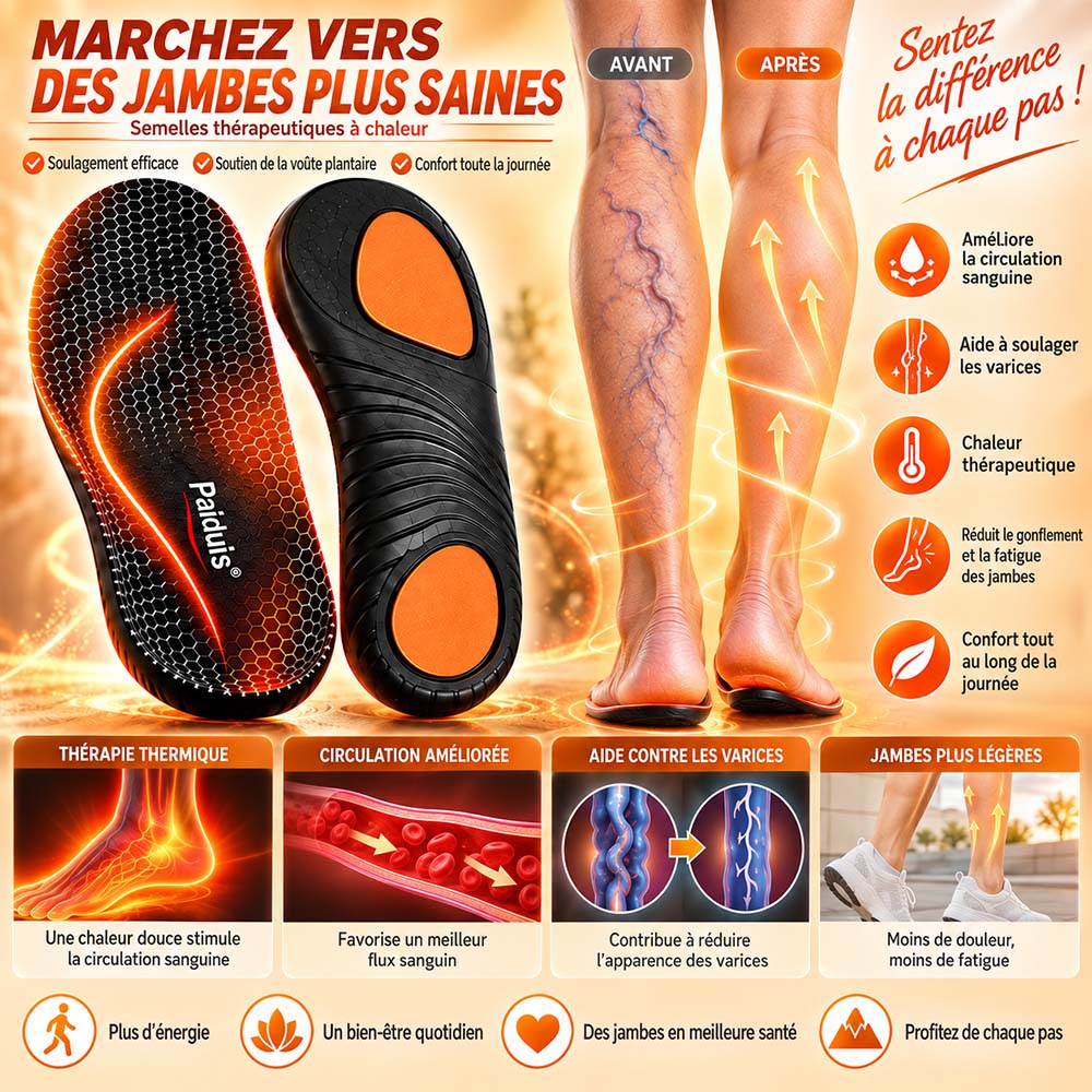 🔥 DERNIER JOUR : -80% | Semelles en Graphène Amincissantes | Soutien Minceur & Confort des Pieds