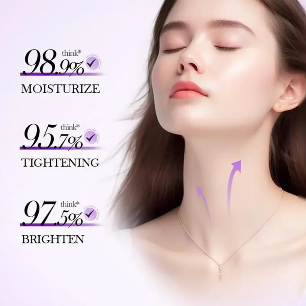 🎉 Purelora® Instant Neck Lifting Cream — 🍀 Enriched with Retinol and Hyaluronic Acid | Helps firm neck skin, reduce wrinkles, and improve the appearance of a double chin.