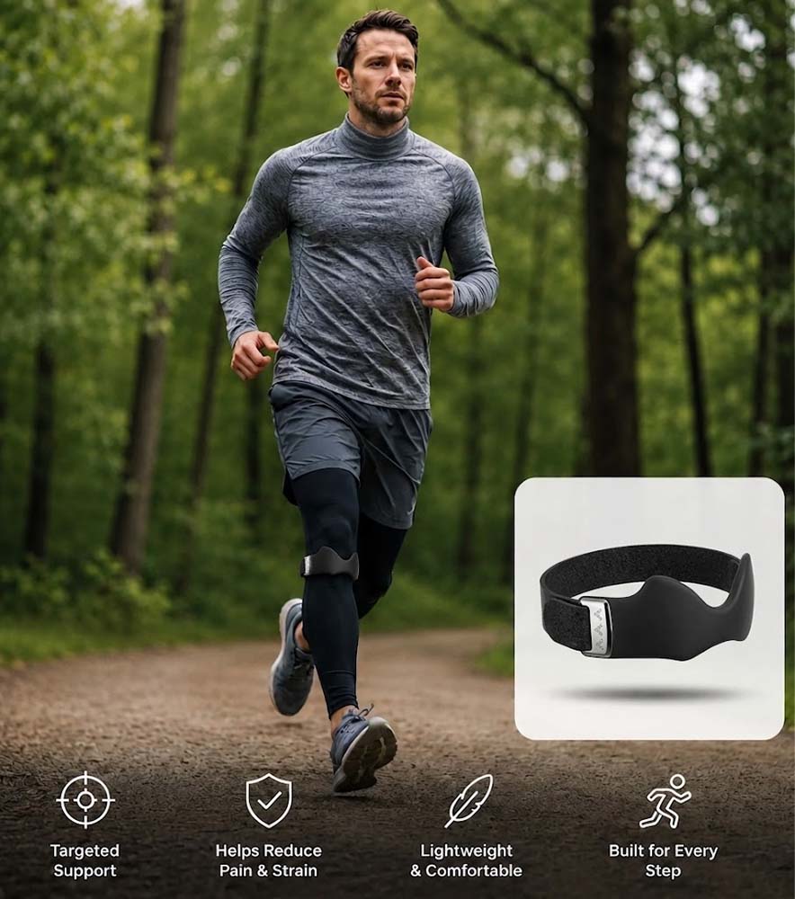 🔥 DERNIÈRE CHANCE -50% | Sangle Rotulienne pour Soutien du Genou & Confort