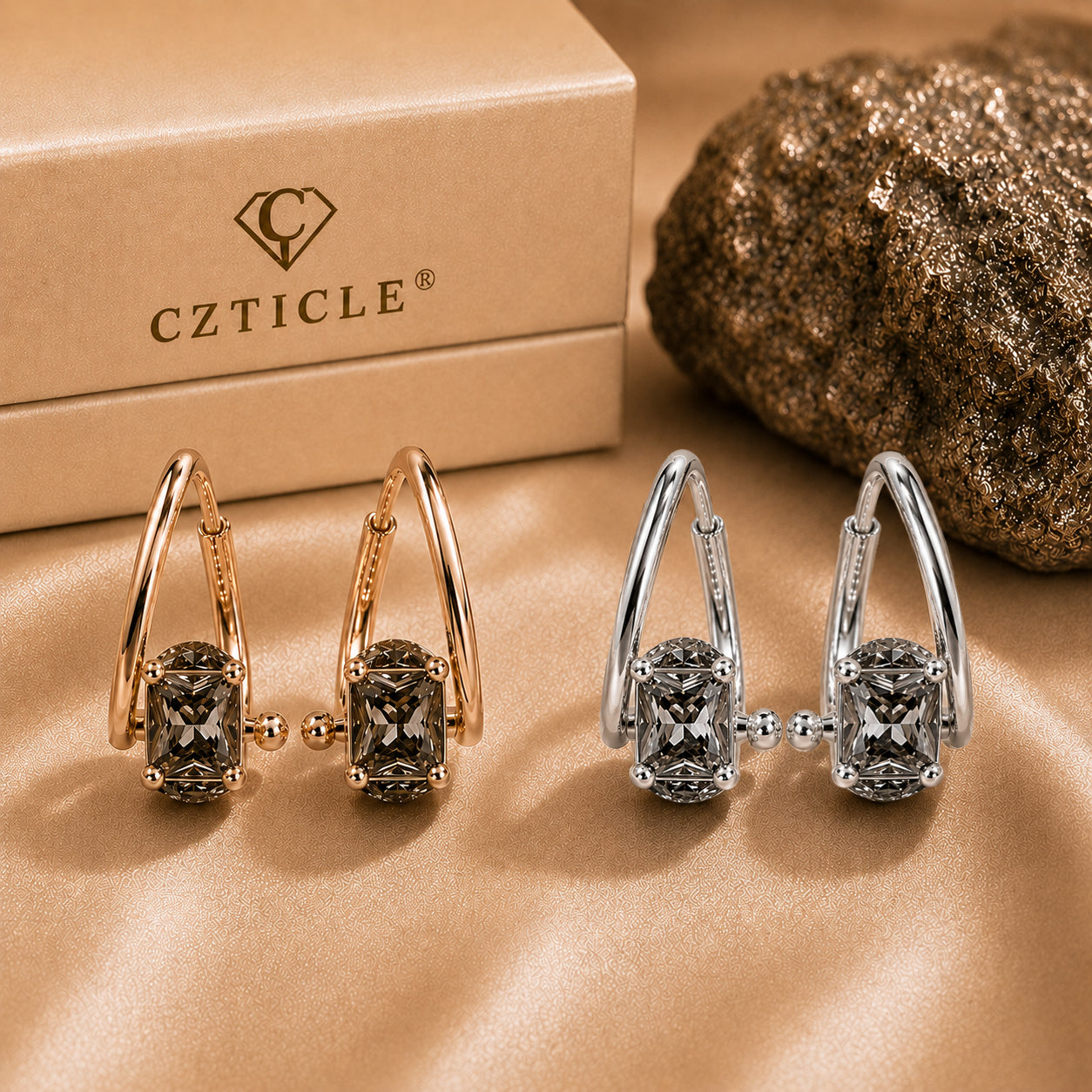 🤩 DERNIER JOUR : -80 % - 💎𝐂𝐙𝐓𝐈𝐂𝐋𝐄® Boucles d’oreilles Lymphvity en germanium à magnétothérapie