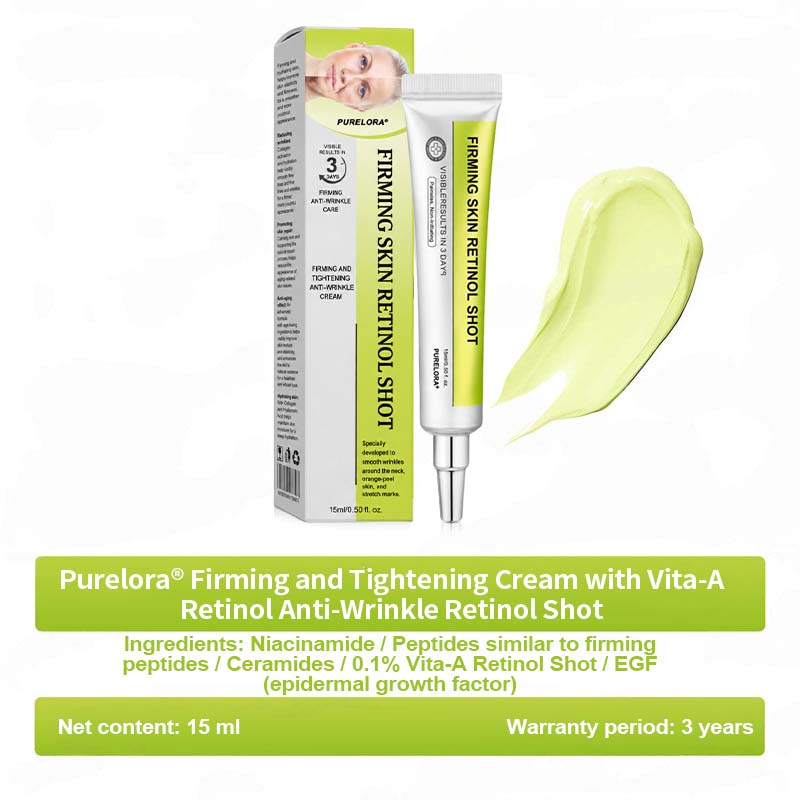 🇨🇦Purelora® Skin Tightening & Vita-A Retinol Retinol🍀 shot Firming anti-wrinkle cream - Last promotion with 70% discoun