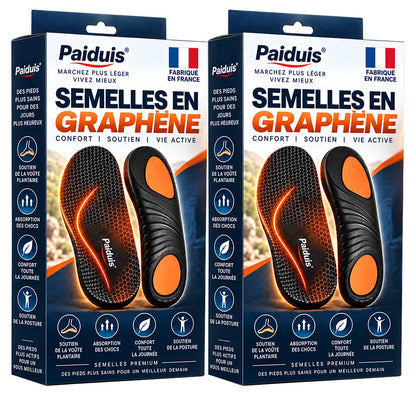 🔥 DERNIER JOUR : -80% | Semelles en Graphène Amincissantes | Soutien Minceur & Confort des Pieds