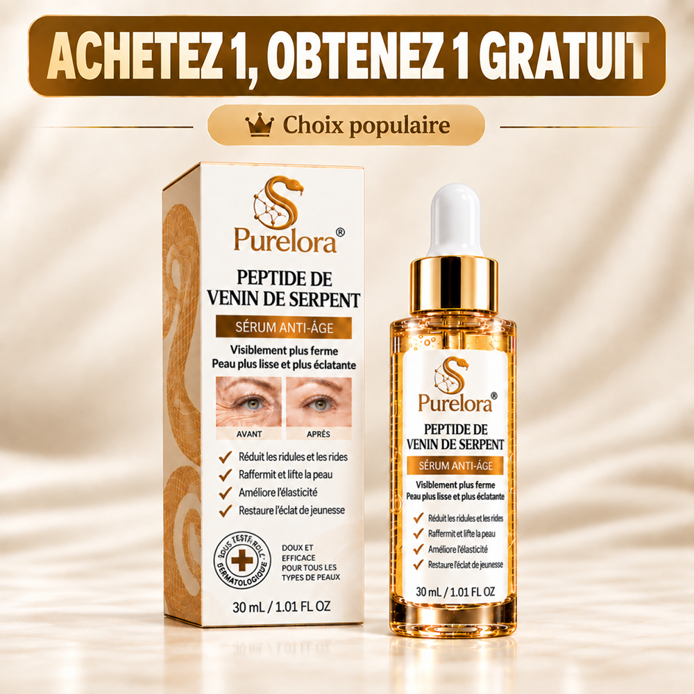 🔥 DERNIER JOUR : -80 % | Sérum antirides au venin de serpent – Lisse les ridules et raffermit visiblement la peau