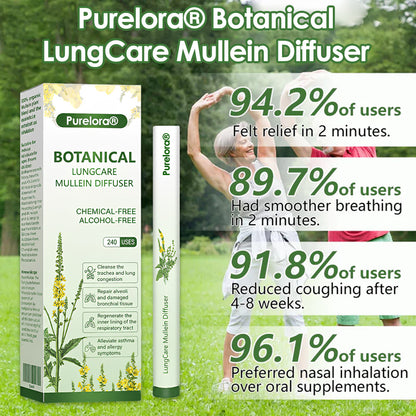 🔥 70% OFF ONLINE SPECIAL – Purelora® Botanical LungCare Mullein Diffuser