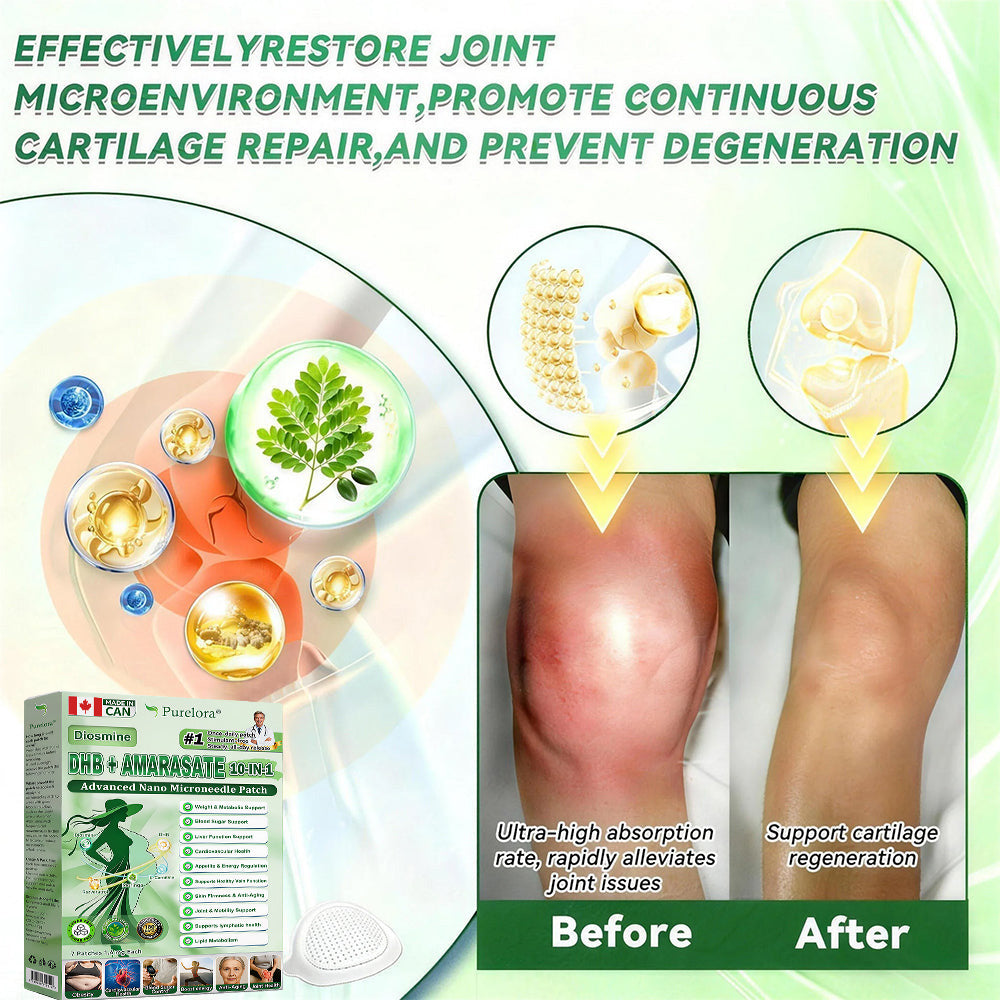 🏥LIMITED-TIME OFFER – Purelora® Metabolic Matrix 🎉DHB + Amarasate 10-in-1 Nano Microneedle Patches 🏆