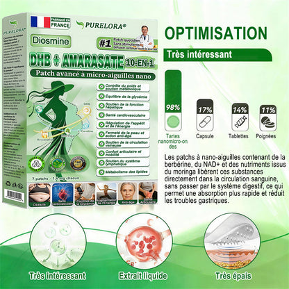 🔱𝐏𝐮𝐫𝐞𝐥𝐨𝐫𝐚® 𝐌𝐞𝐭𝐚𝐛𝐨𝐥𝐢𝐜 𝐌𝐚𝐭𝐫𝐢𝐱 – 𝐏𝐚𝐭𝐜𝐡 𝐍𝐚𝐧𝐨 à 𝐌𝐢𝐜𝐫𝐨𝐧𝐞𝐞𝐝𝐥𝐞𝐬 𝟏𝟎-𝐞𝐧-𝟏 𝐃𝐇𝐁 + 𝐀𝐦𝐚𝐫𝐚𝐬𝐚𝐭𝐞