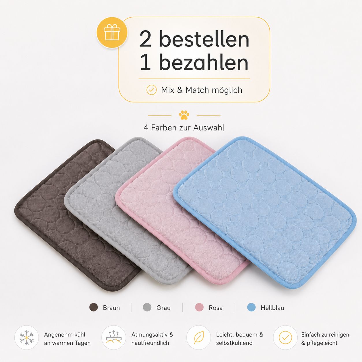 Kühlmatte für den Sommer | 1+1 AKTION