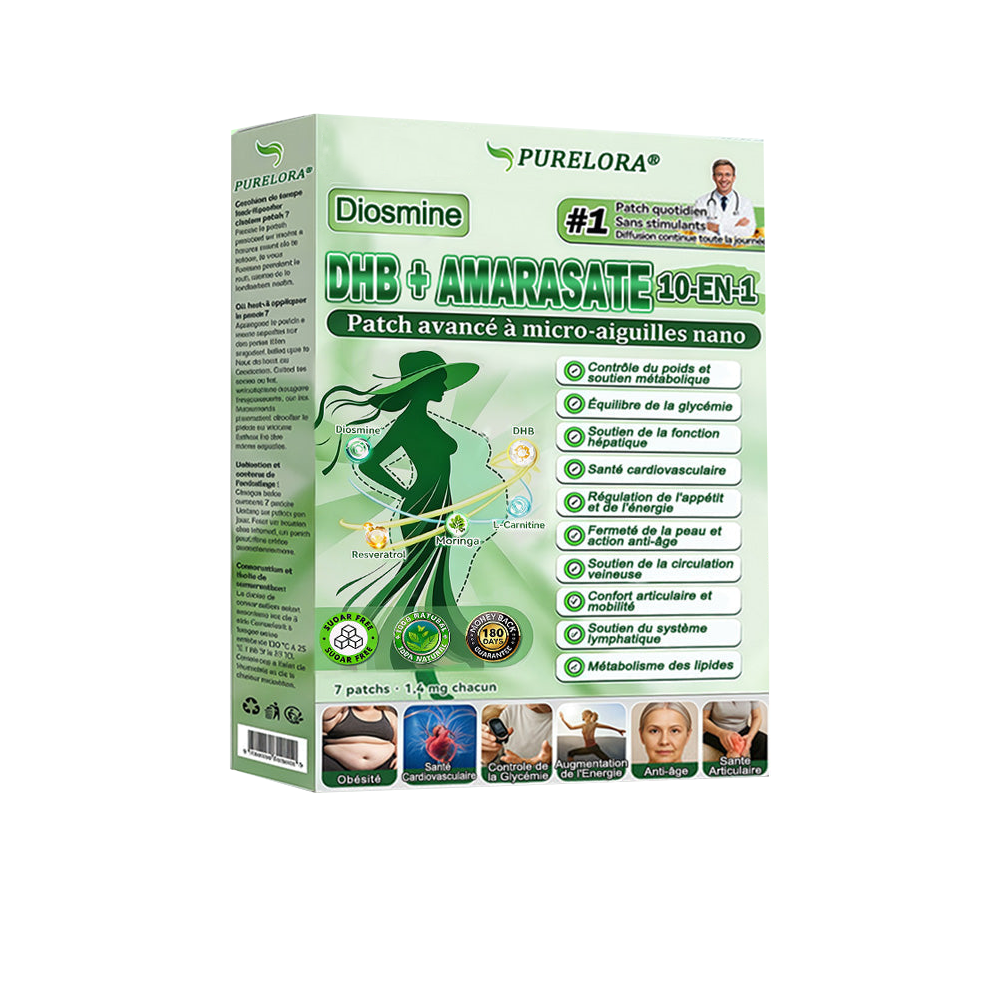 𝐏𝐮𝐫𝐞𝐥𝐨𝐫𝐚® 𝐌𝐞𝐭𝐚𝐛𝐨𝐥𝐢𝐜 𝐌𝐚𝐭𝐫𝐢𝐱 – 𝐏𝐚𝐭𝐜𝐡 𝐍𝐚𝐧𝐨 à 𝐌𝐢𝐜𝐫𝐨𝐧𝐞𝐞𝐝𝐥𝐞𝐬 𝟏𝟎-𝐞𝐧-𝟏 𝐃𝐇𝐁 + 𝐀𝐦𝐚𝐫𝐚𝐬𝐚𝐭𝐞