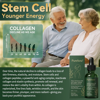 💖Change from the inside out | Purelora® Stem Cell–Derived EGF & Copper Peptide Activating Serum (Deeply activates skin renewal from within for firmer, smoother-looking skin)