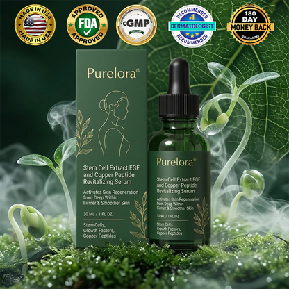 💖Change from the inside out | Purelora® Stem Cell–Derived EGF & Copper Peptide Activating Serum (Deeply activates skin renewal from within for firmer, smoother-looking skin)